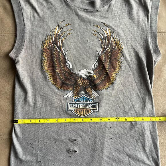 Vintage Harley-Davidson Niagara Frontier Cutoff Tee - Picture 4 of 5